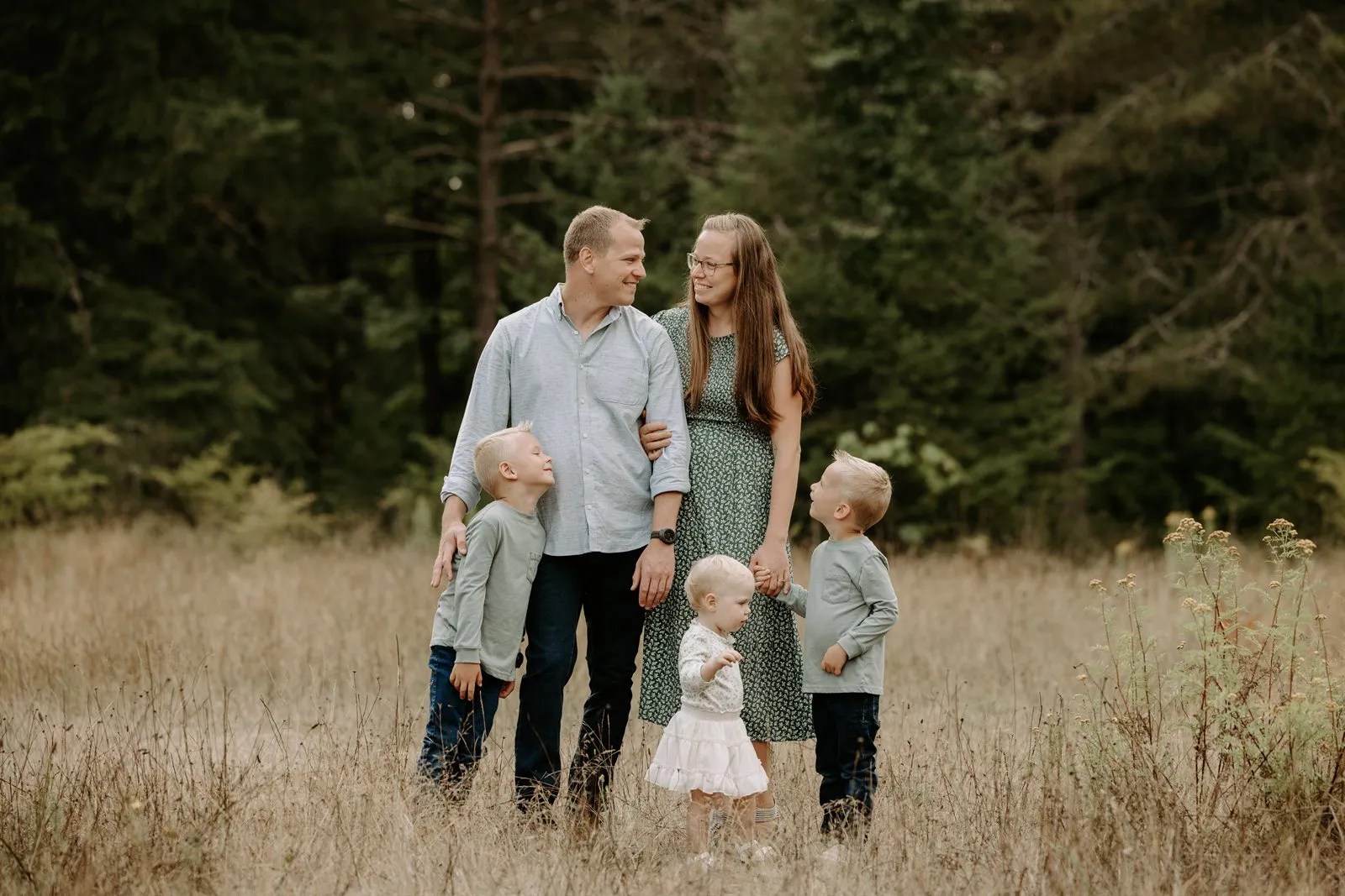 Joka Versteeg with her family